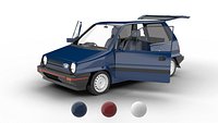 Honda City AA1 1982 HQ 3d model
