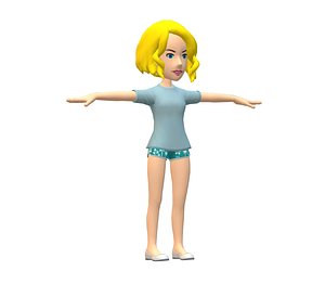 Female blonde hair