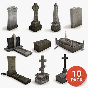 3d gravestone 10 model