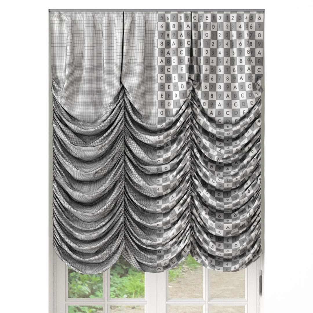 3d austrian blinds