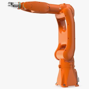 Articulated Industrial Robot Rigged for Cinema 4D 3D