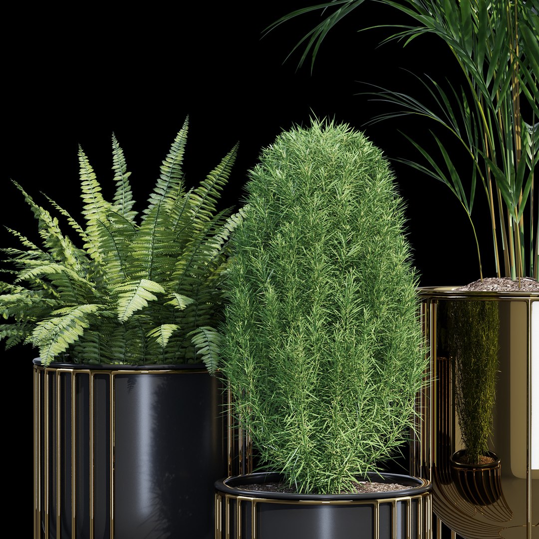 3D Glam Planter Model - TurboSquid 1790661