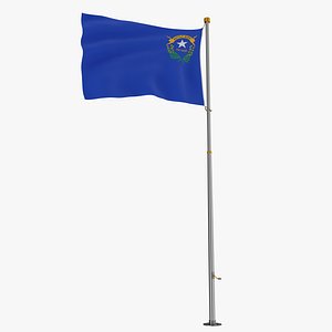 Pole Flag Nevada model
