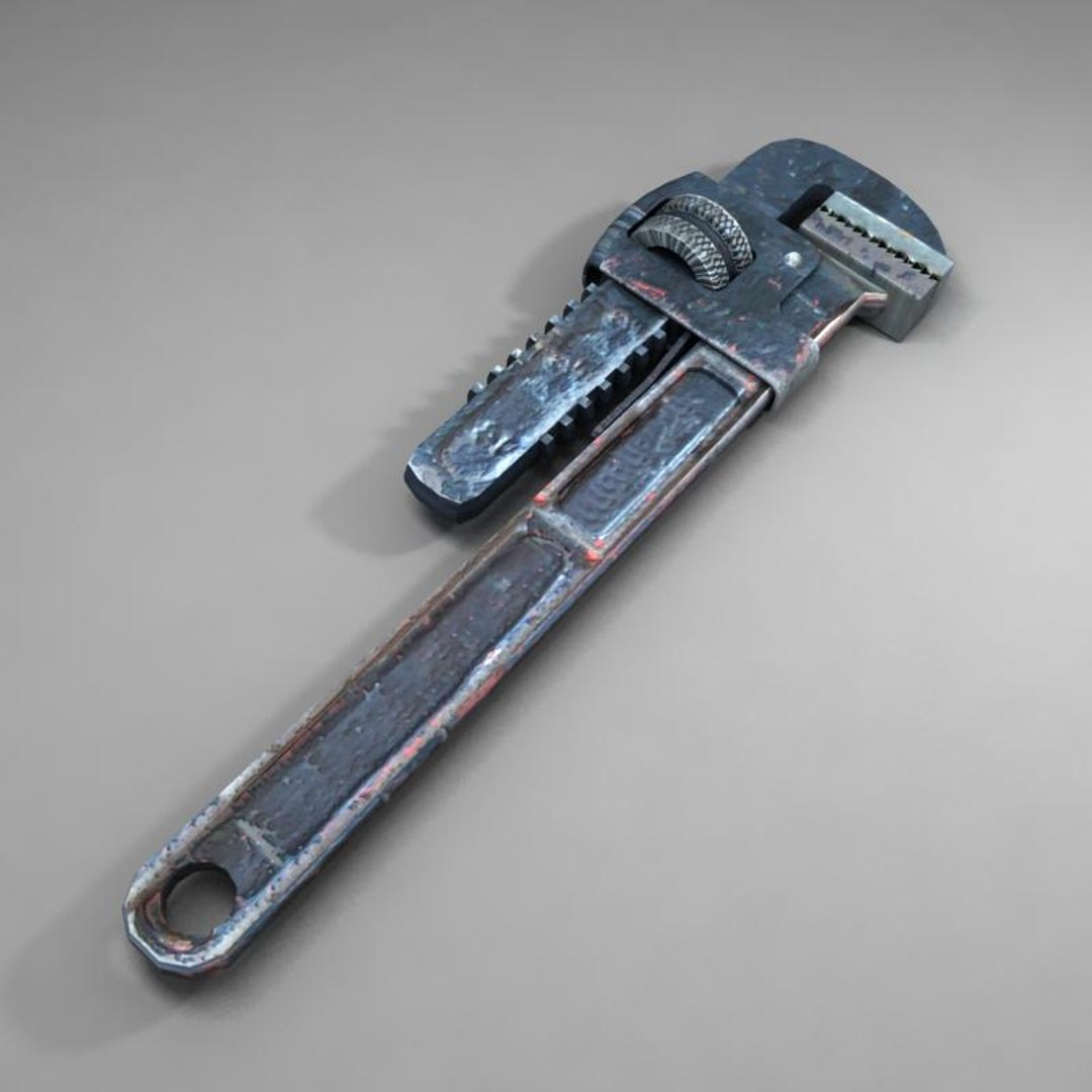 Pipe Wrench 3d Model
