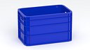 Portable Plastic Crate Blue