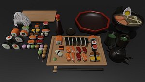 3D Japanese Food