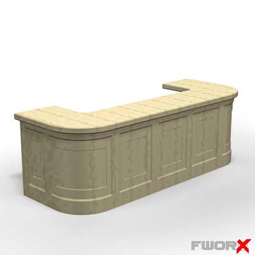 Kitchen Counter 3d Model