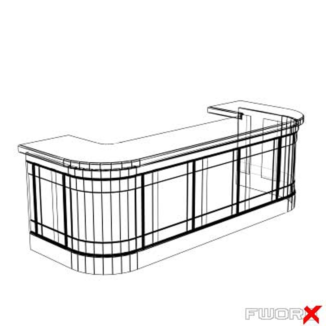 Kitchen Counter 3d Model