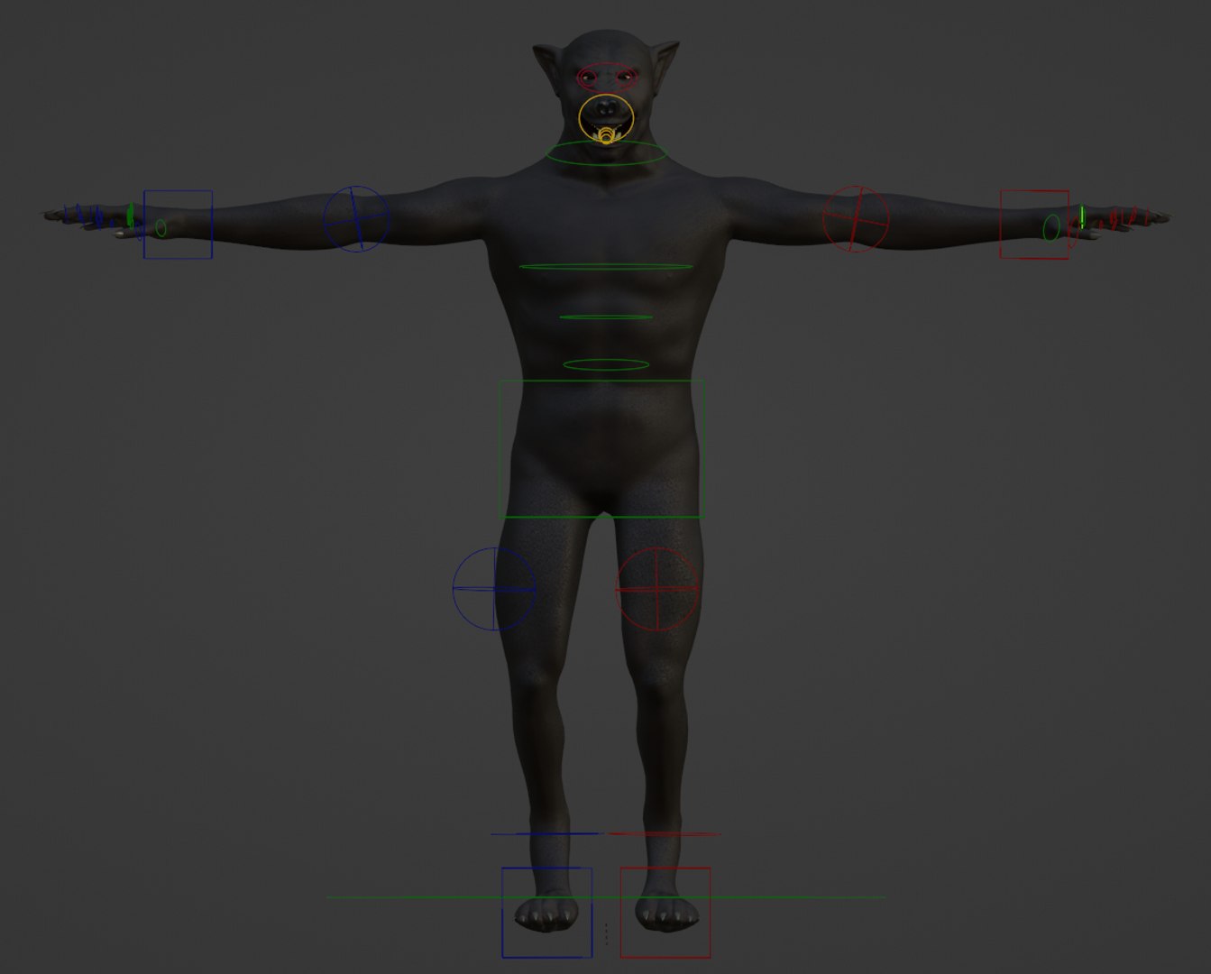 Werewolf Fully Rigged 3D Model - TurboSquid 1977386