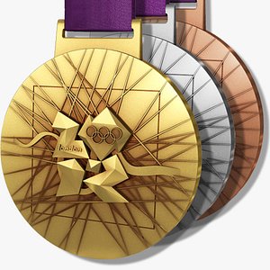 3d model london 2012 olympics medals
