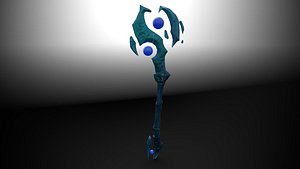 Magic crystal orb staff weapon In 6 color schemes