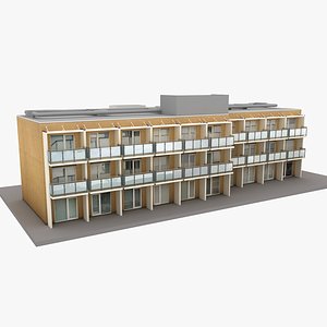 3D european building model
