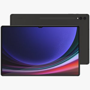 Samsung Galaxy Tab S9 Ultra Graphite 3D model