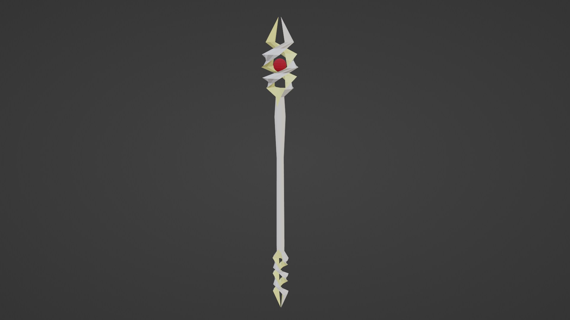 LOW POLY Healer Staff Model - TurboSquid 2132033