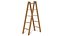 Low Poly Cartoon Wooden Ladder 3D model