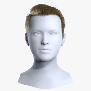 Voluminous Pompadour Haircut - Real-time Hair Cards 3D model