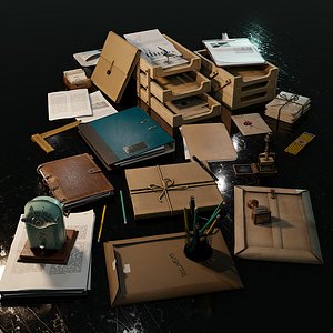 3D Office pack 2 Stationery