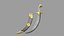 Mongol Warrior Sword 3D model
