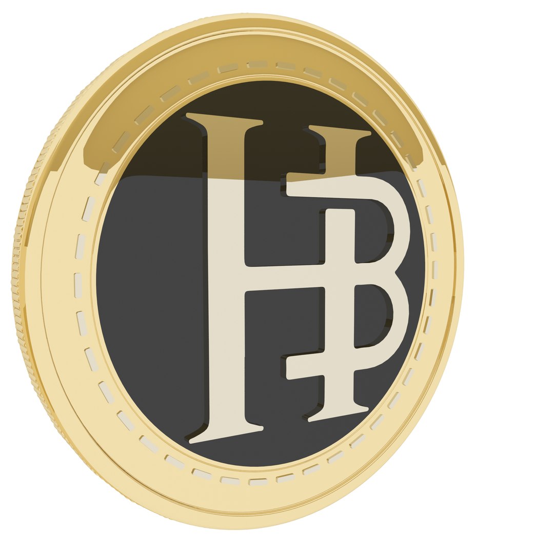 3D HBZ Coin Cryptocurrency Gold Coin Model - TurboSquid 1860162