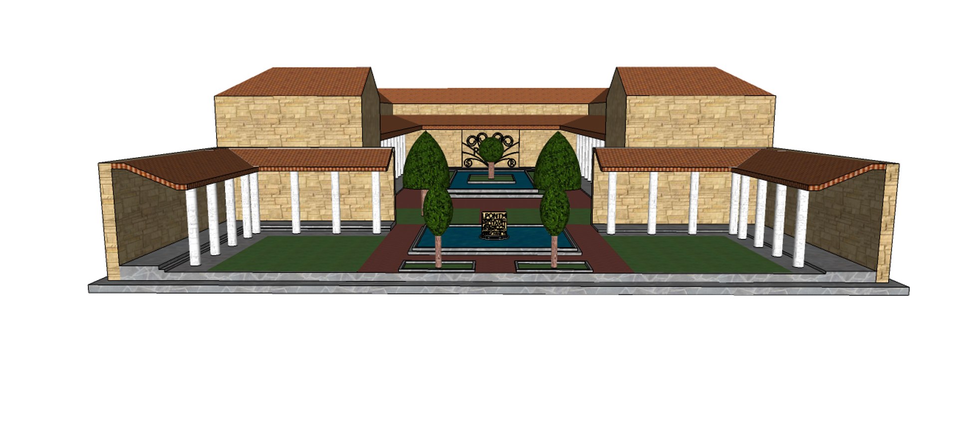 3ds Max Roman Villa