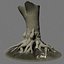tree root trunk 3d model
