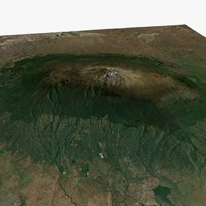 3D model Mt Kilimanjaro