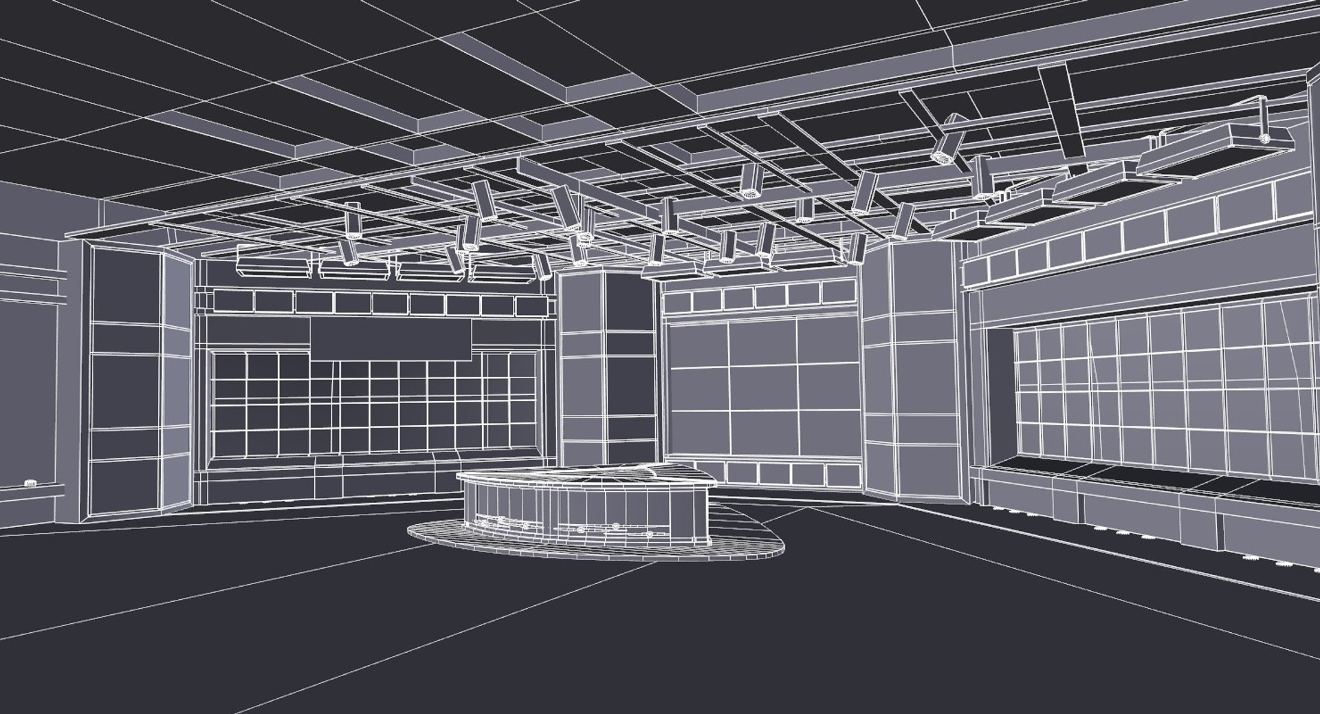 Virtual set studio 3D model - TurboSquid 1271458