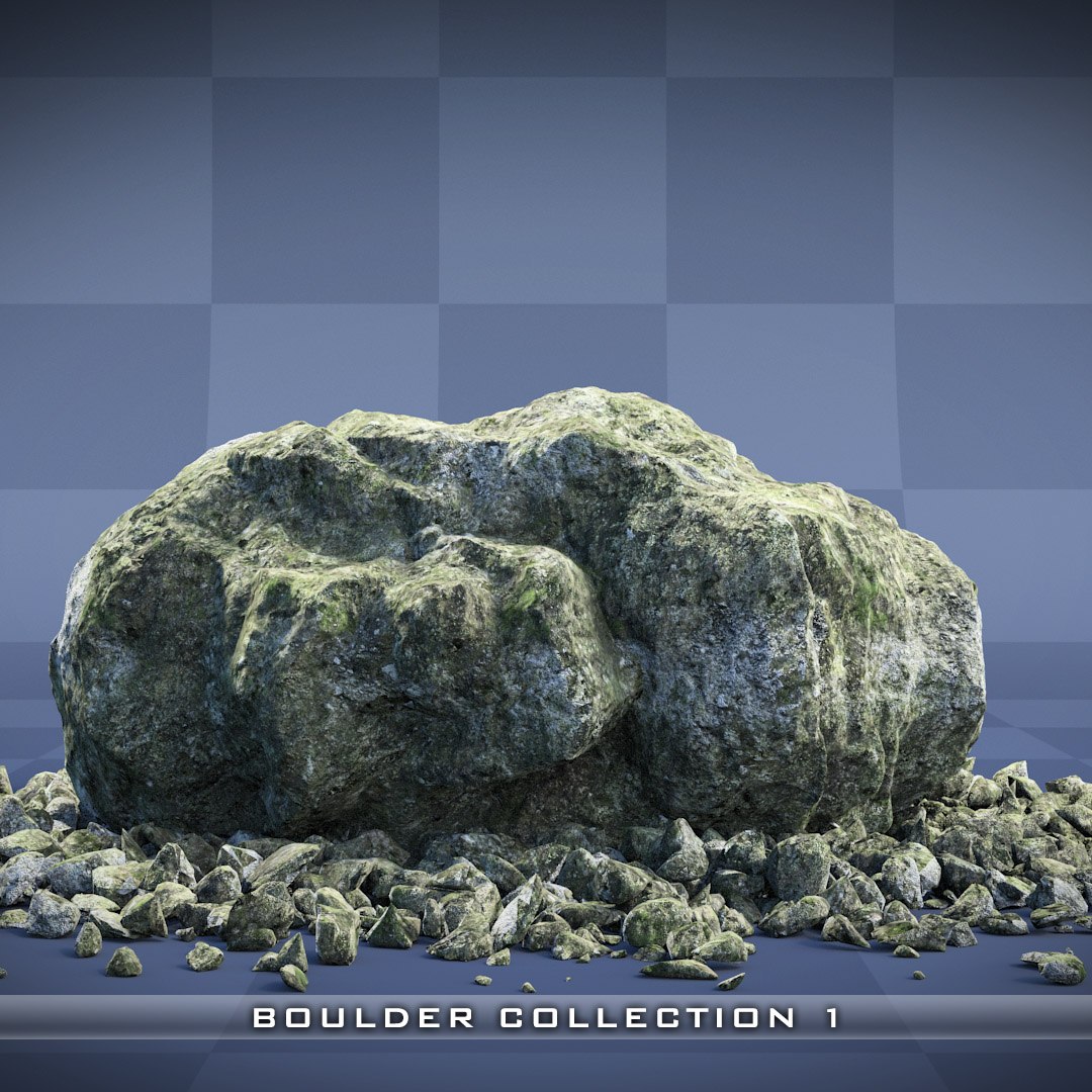 Realistic Boulder - Rock Max