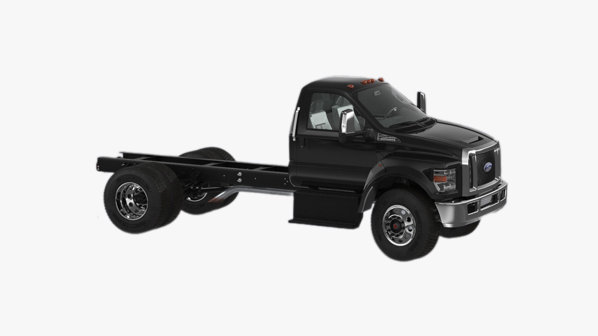 2019 F650 Supertruck Pickup Rigged for Maya 3D model preview
