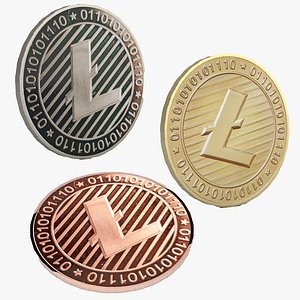 3D Litecoin Bundle model