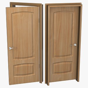3d solid wooden door