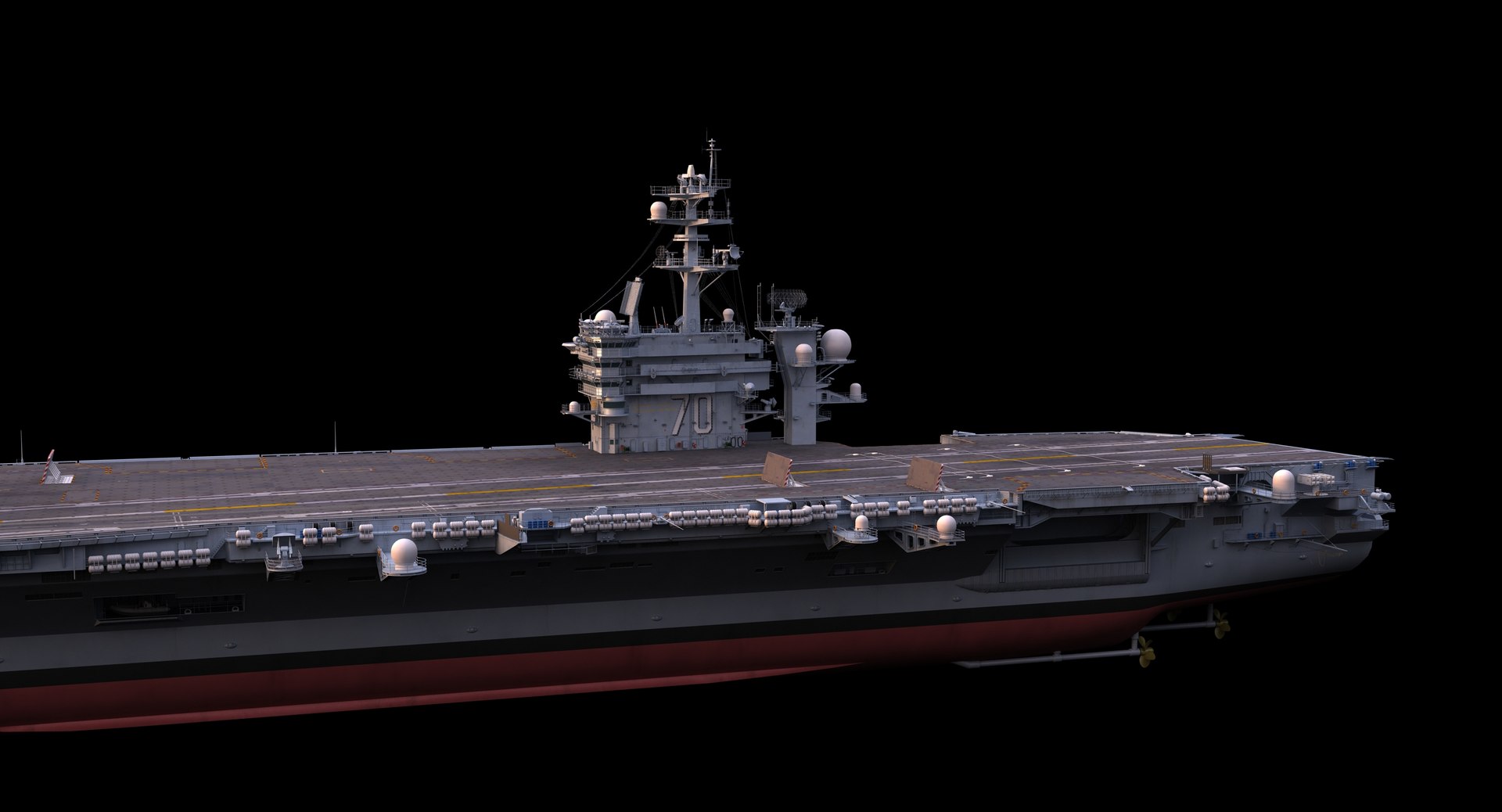 uss aircraft carrier 3d model