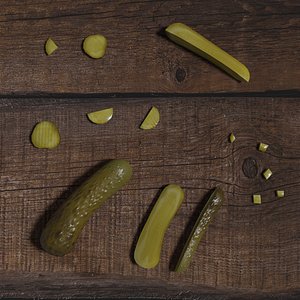 3D scene pickles cucumber 34