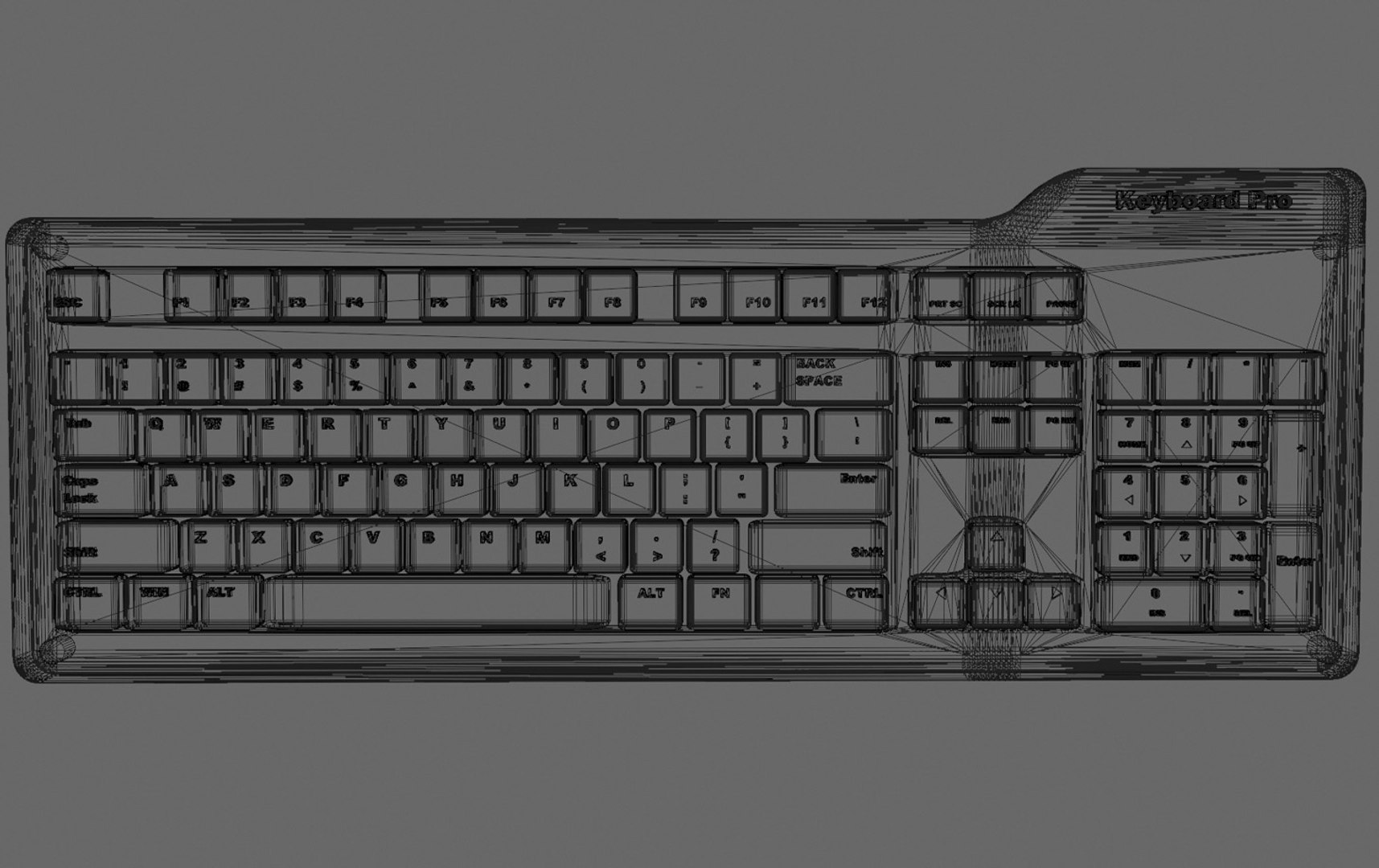 3D Model Mechanical Keyboard Computer - TurboSquid 1628965