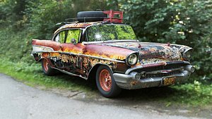1957 Chevrolet Bel Air Rustic - 3D Car 3D model