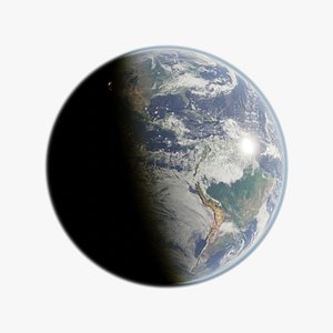 Realistic Earth 43K 3D model