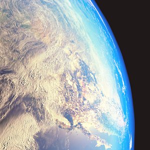 Realistic Earth 43K 3D model