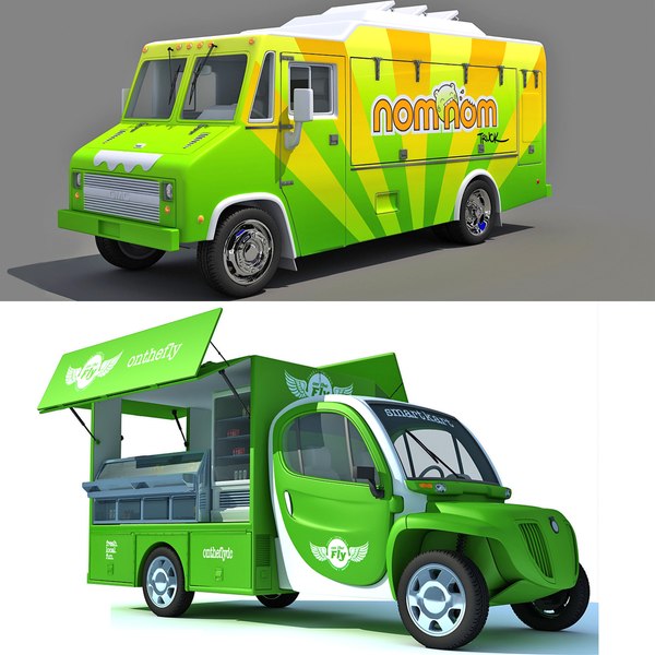 3d food truck model