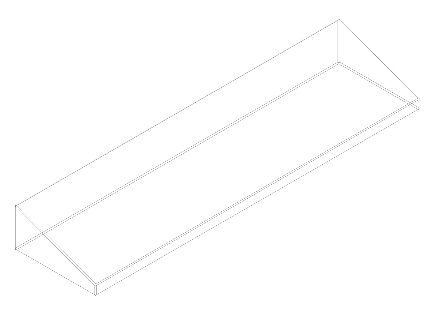 3D Model Concrete Curb Ramp 100cm Barrier-Free Sidewalk Curb ...