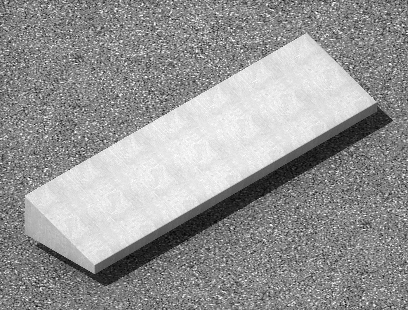 3D Model Concrete Curb Ramp 100cm Barrier-Free Sidewalk Curb ...