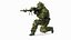 Sniper Kneeling Position 3D