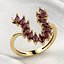 4mm Marquise Sapphires Gold Ring