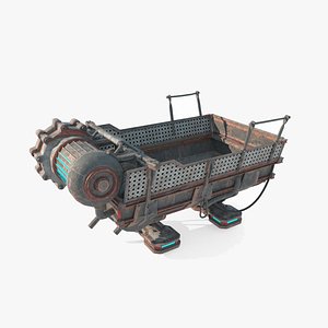 3D Future magical style transport vehicle