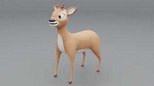 3D Deer Cartoon