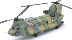 3D Boeing CH-47 Chinook Camo