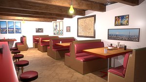 3D Ramen Restaurant Shop model