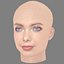 Emilia McCarthy Head - No Hair - Low poly head for game