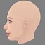 Emilia McCarthy Head - No Hair - Low poly head for game