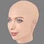 Emilia McCarthy Head - No Hair - Low poly head for game