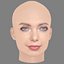 Emilia McCarthy Head - No Hair - Low poly head for game